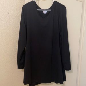 LuLaRoe Elizabeth XL, Solid Black